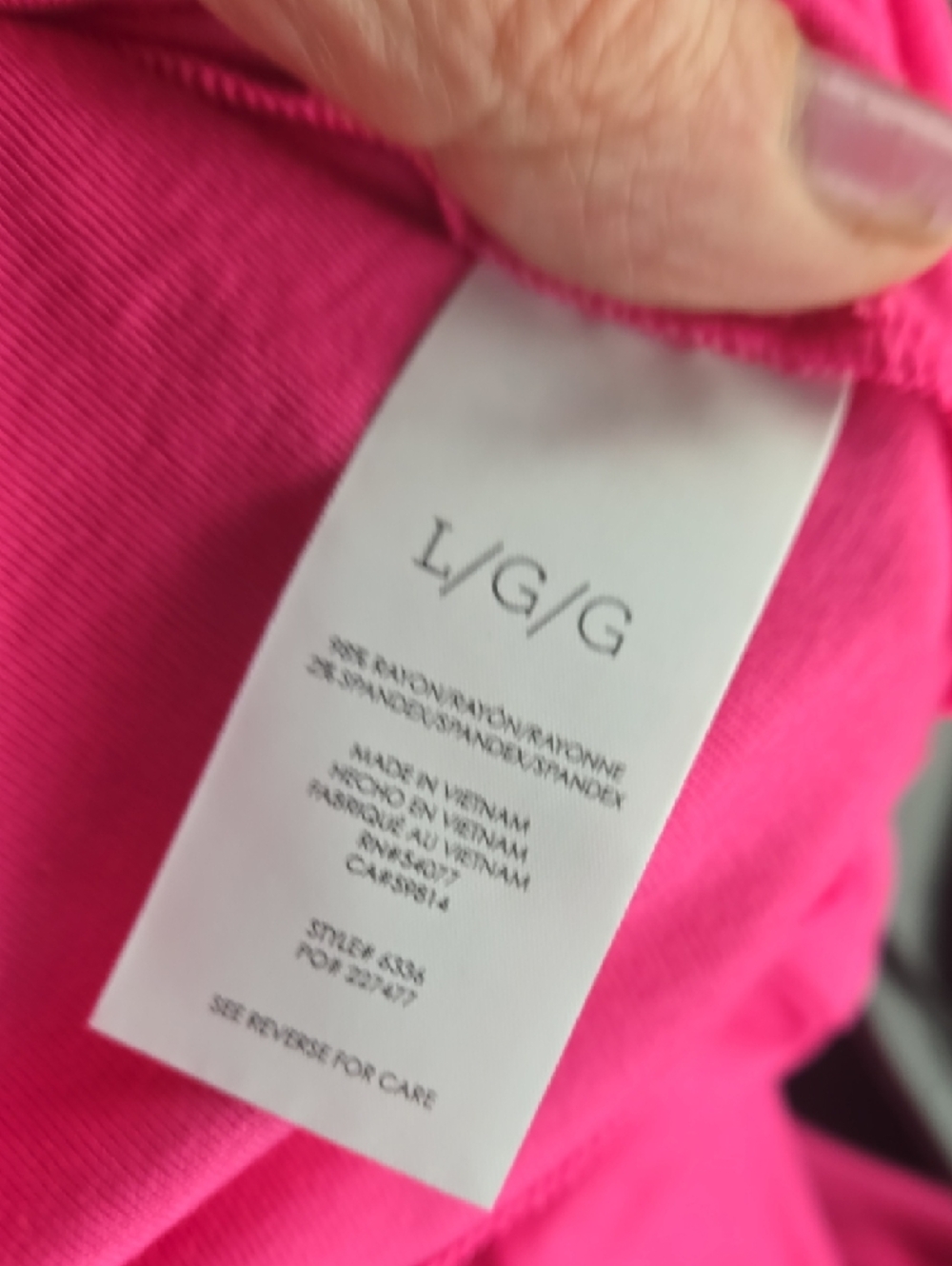 Nwt CAbi  Size Lg Pink Relaxed Short Sleeve Tee - Picture 2 of 5